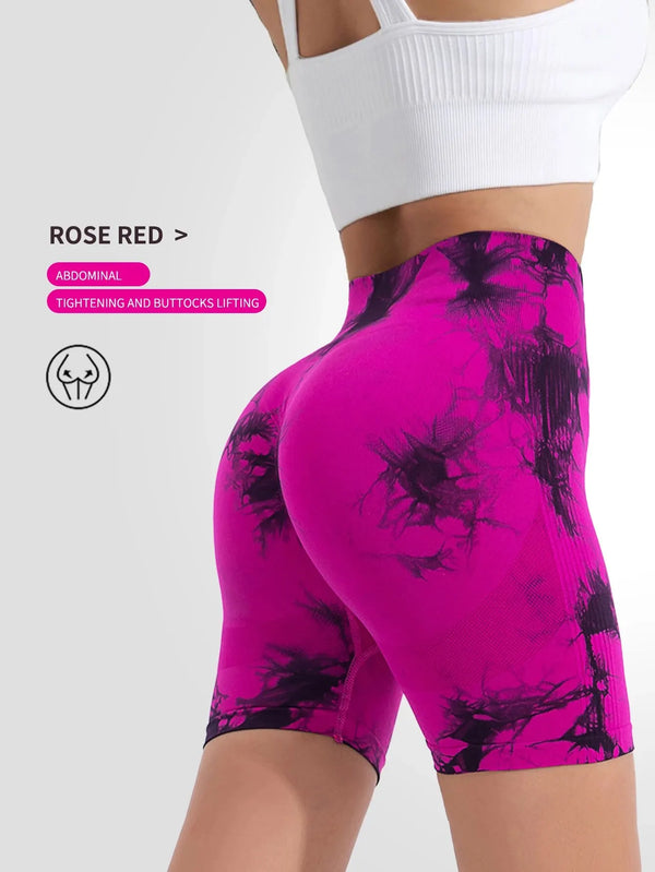Vibrant Seamless Yoga Shorts